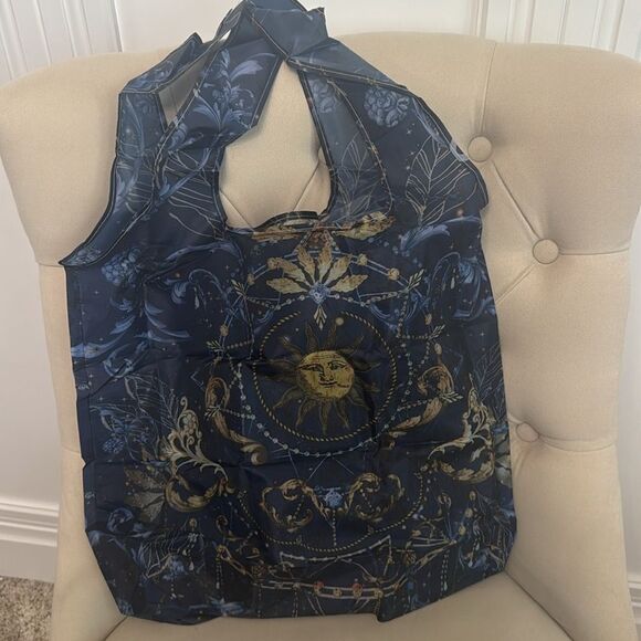 Johnny Was Blue Celestial Print Tote Bag - Picture 2 of 8